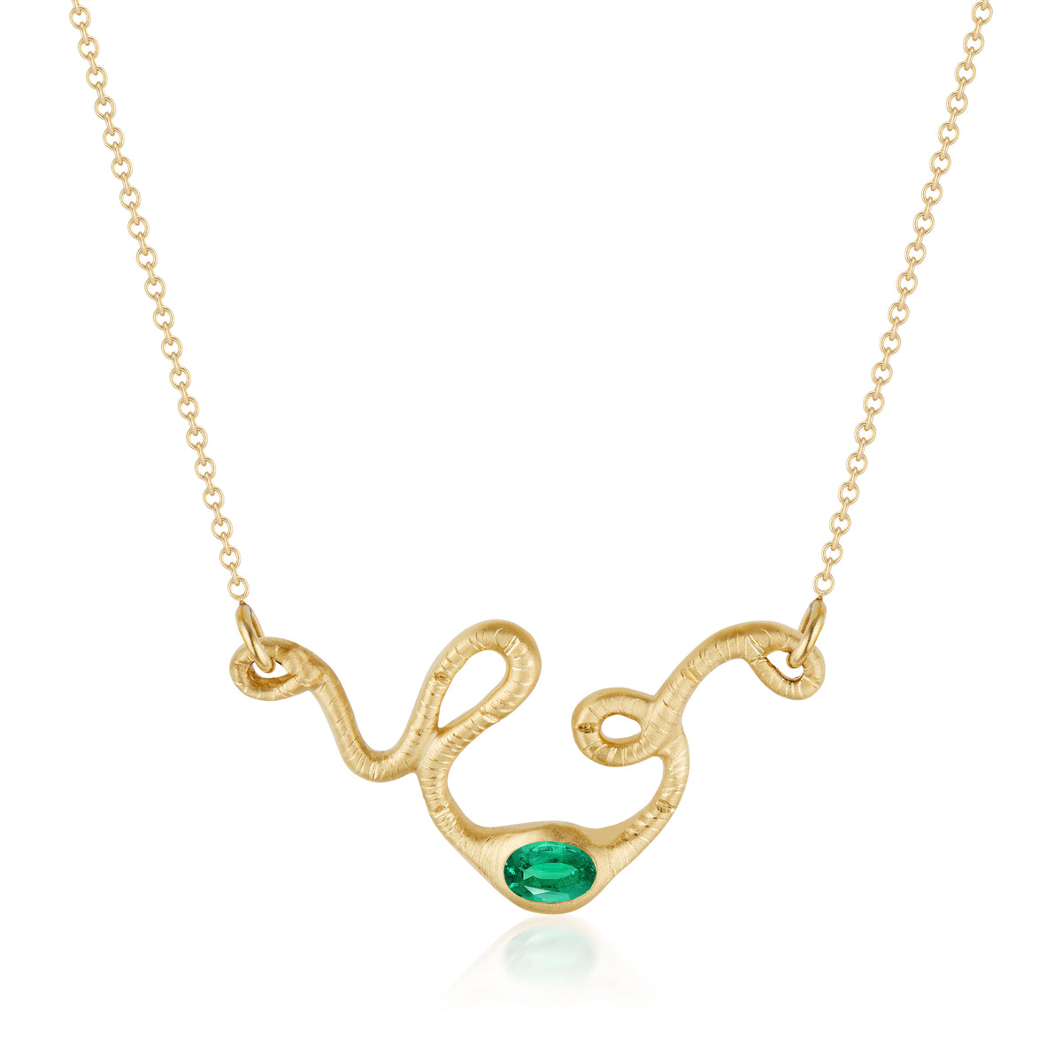 The Fertility Necklace with Emerald