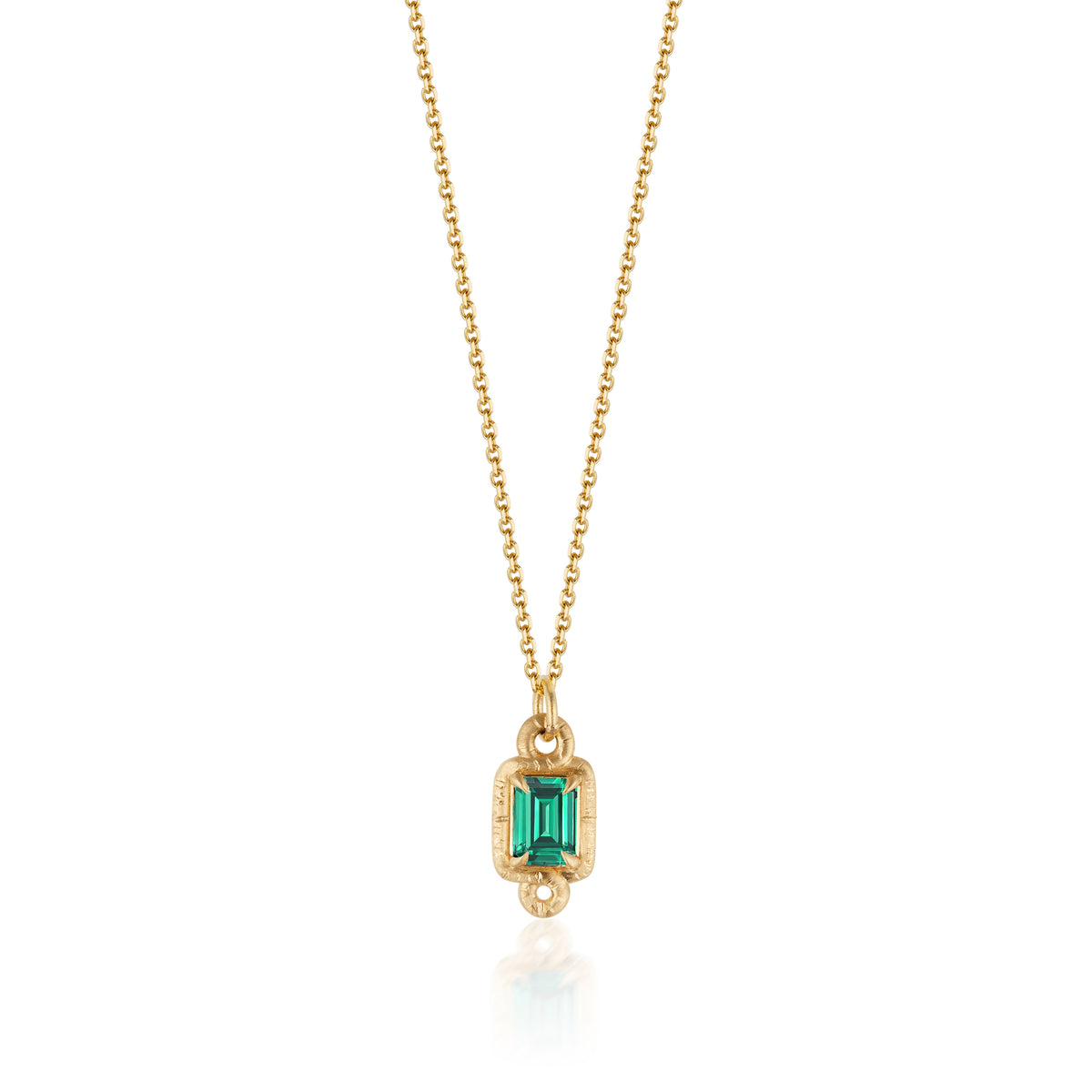 The Birth Necklace with Emerald