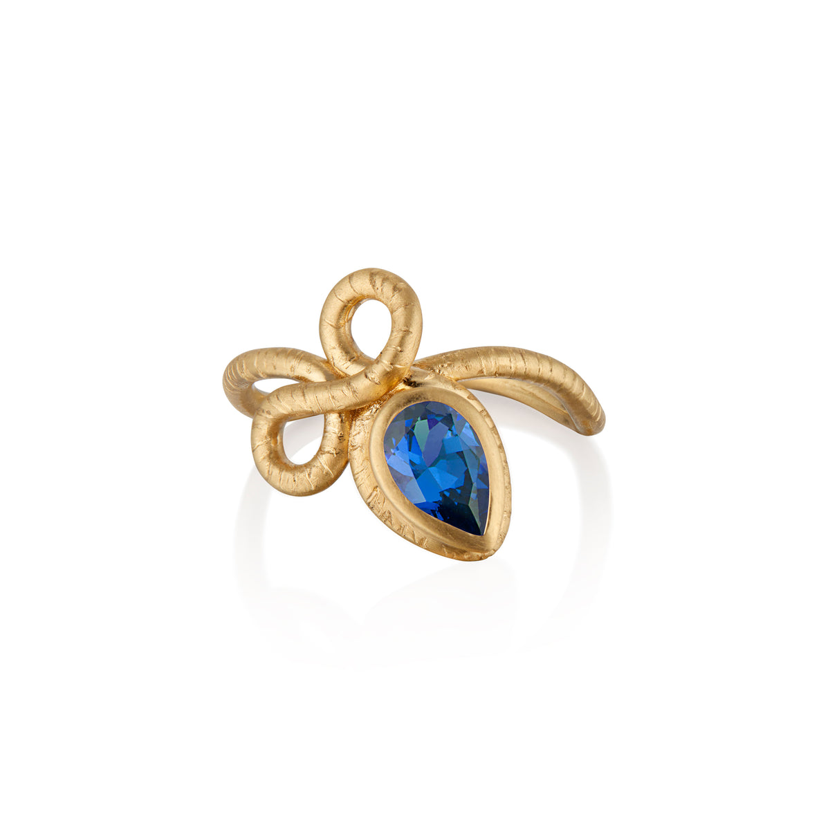 The Promise Ring with Blue Sapphire