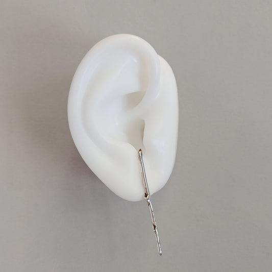 The Single Branch Earring in Silver