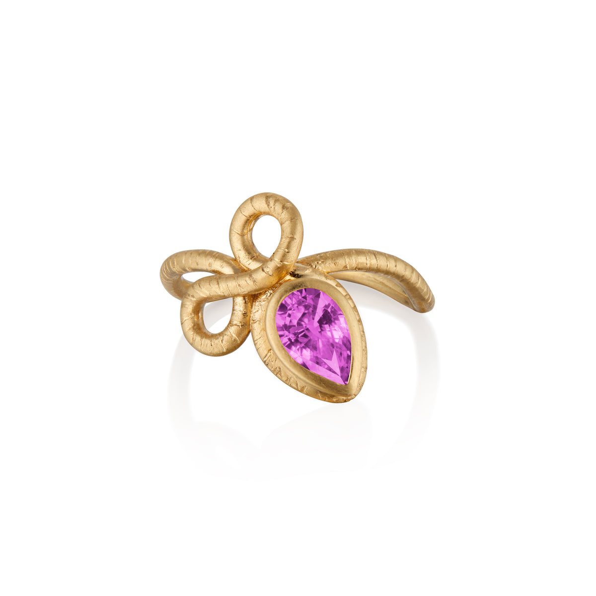 The Promise Ring with Pink Sapphire