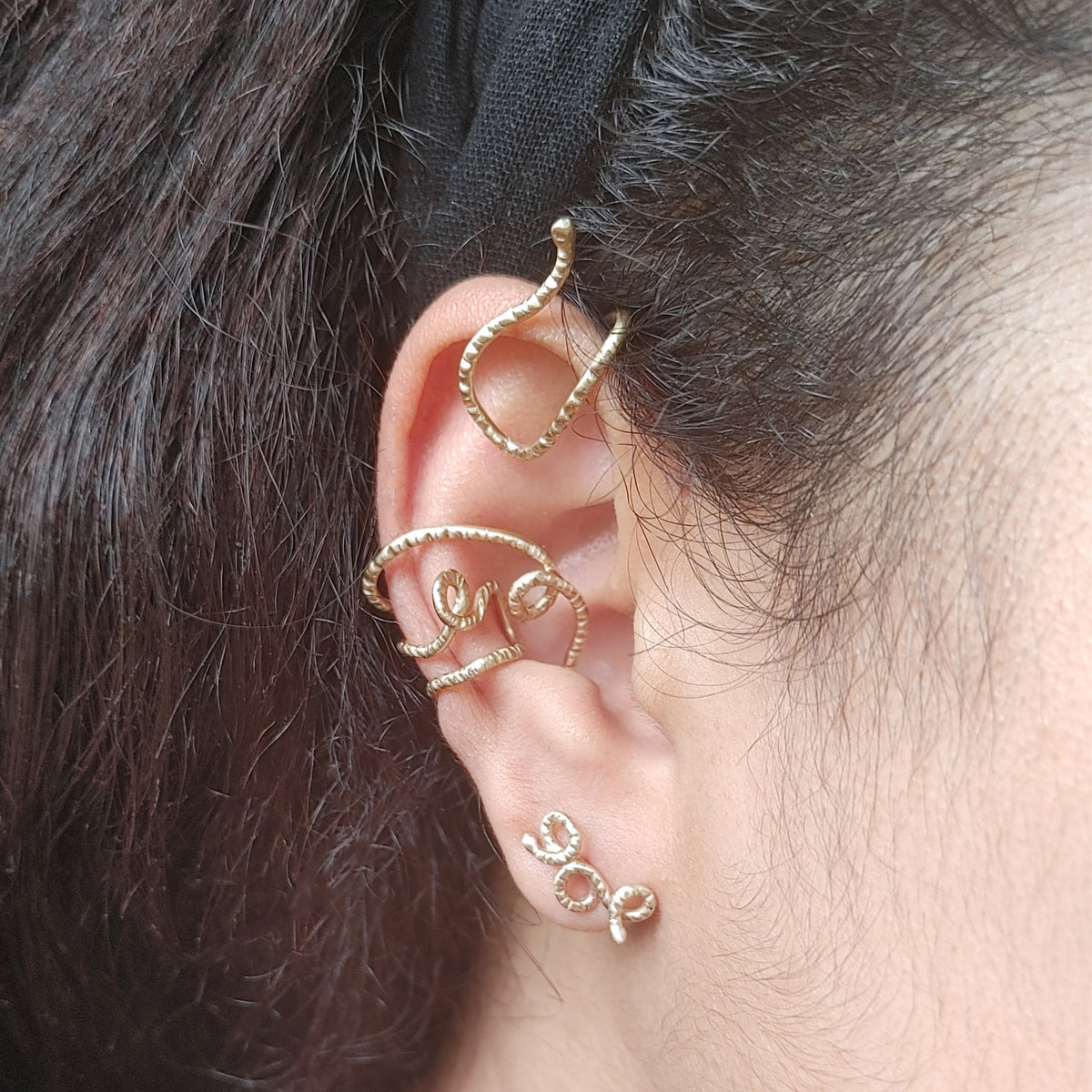 The Youth Partial Ear Cuff in Gold