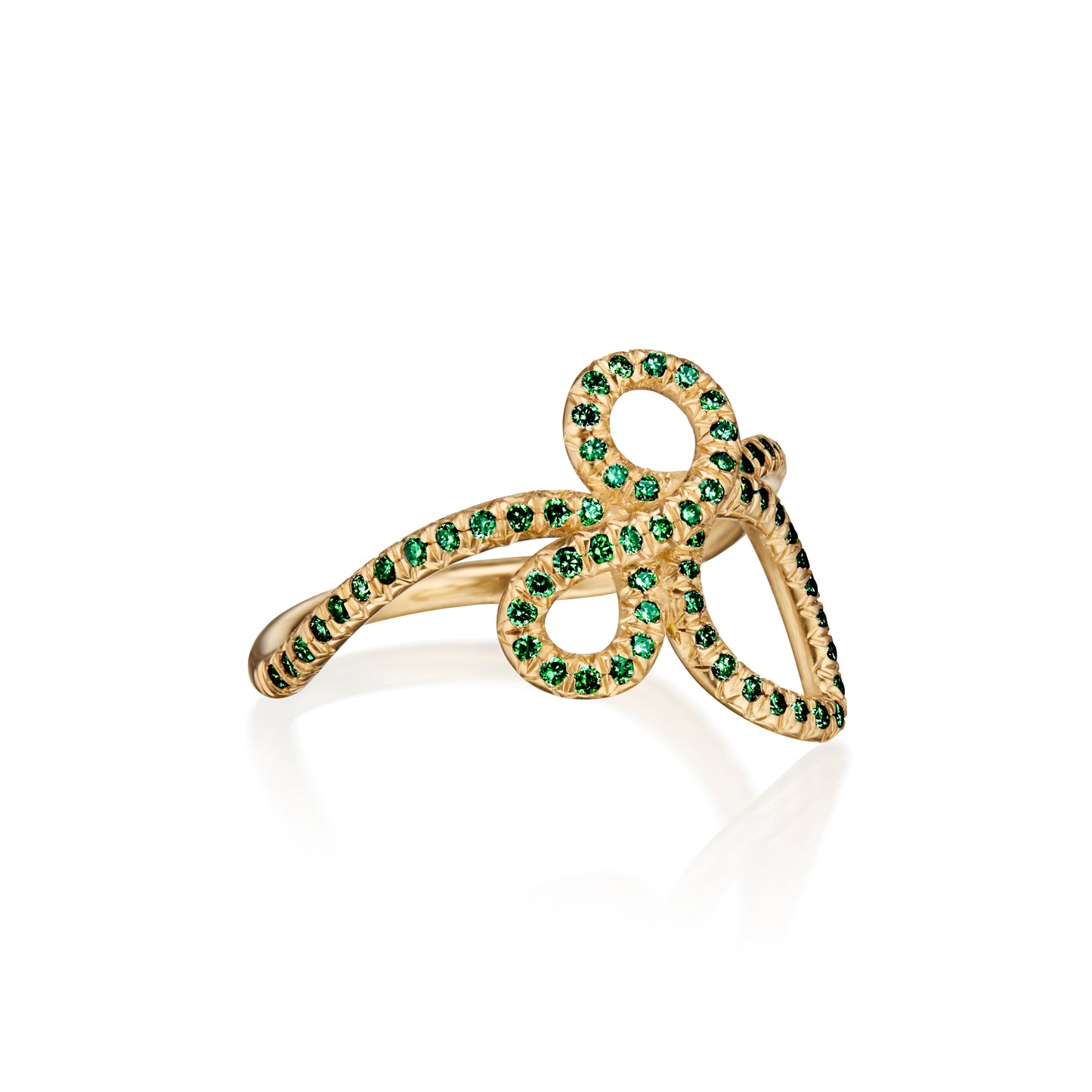 NEW! The Simple Promise Ring with Emeralds