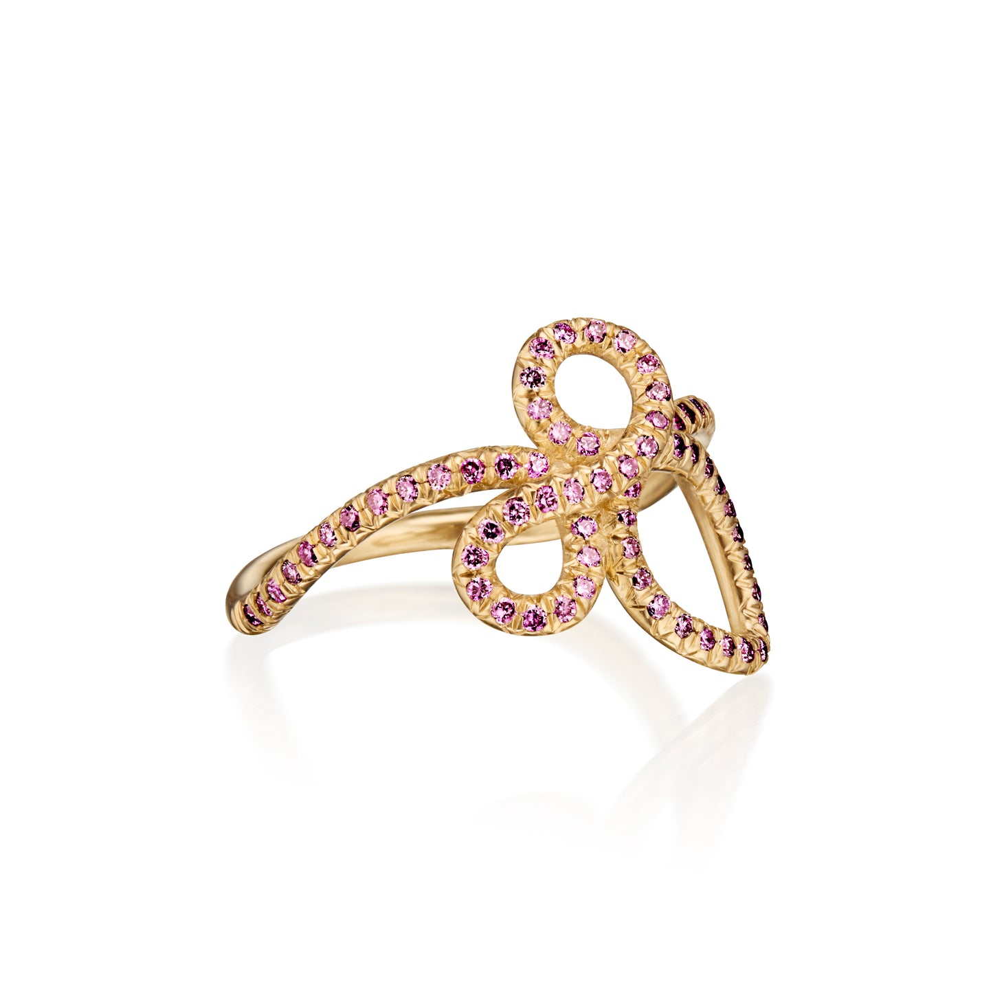 NEW! The Simple Promise Ring with Pink Sapphires