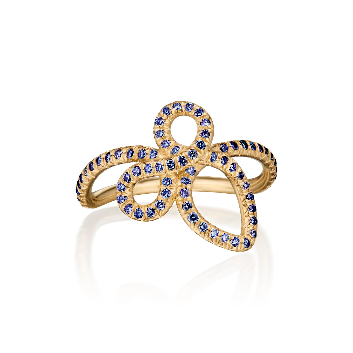 NEW! The Simple Promise Ring with Blue Sapphires