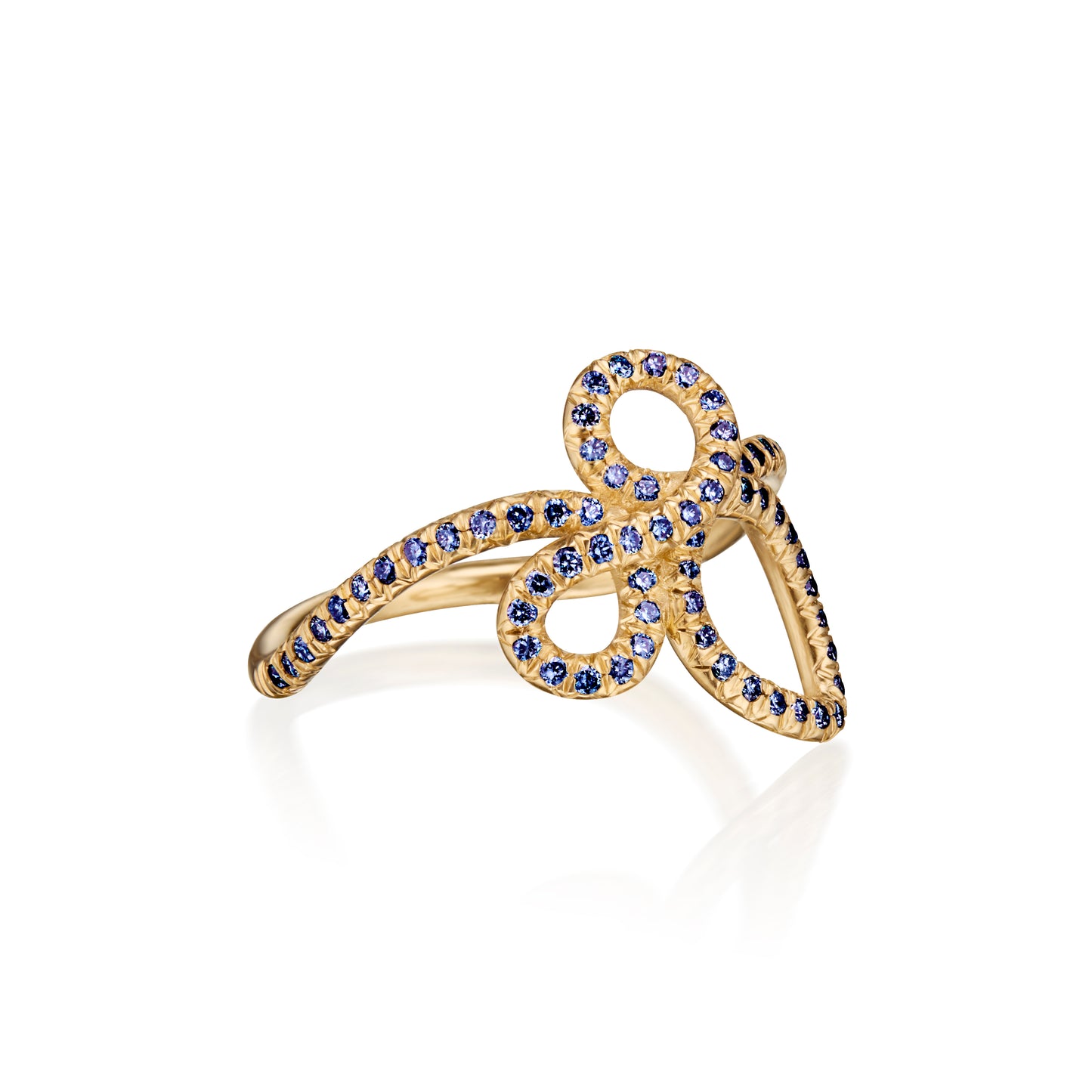 NEW! The Simple Promise Ring with Blue Sapphires