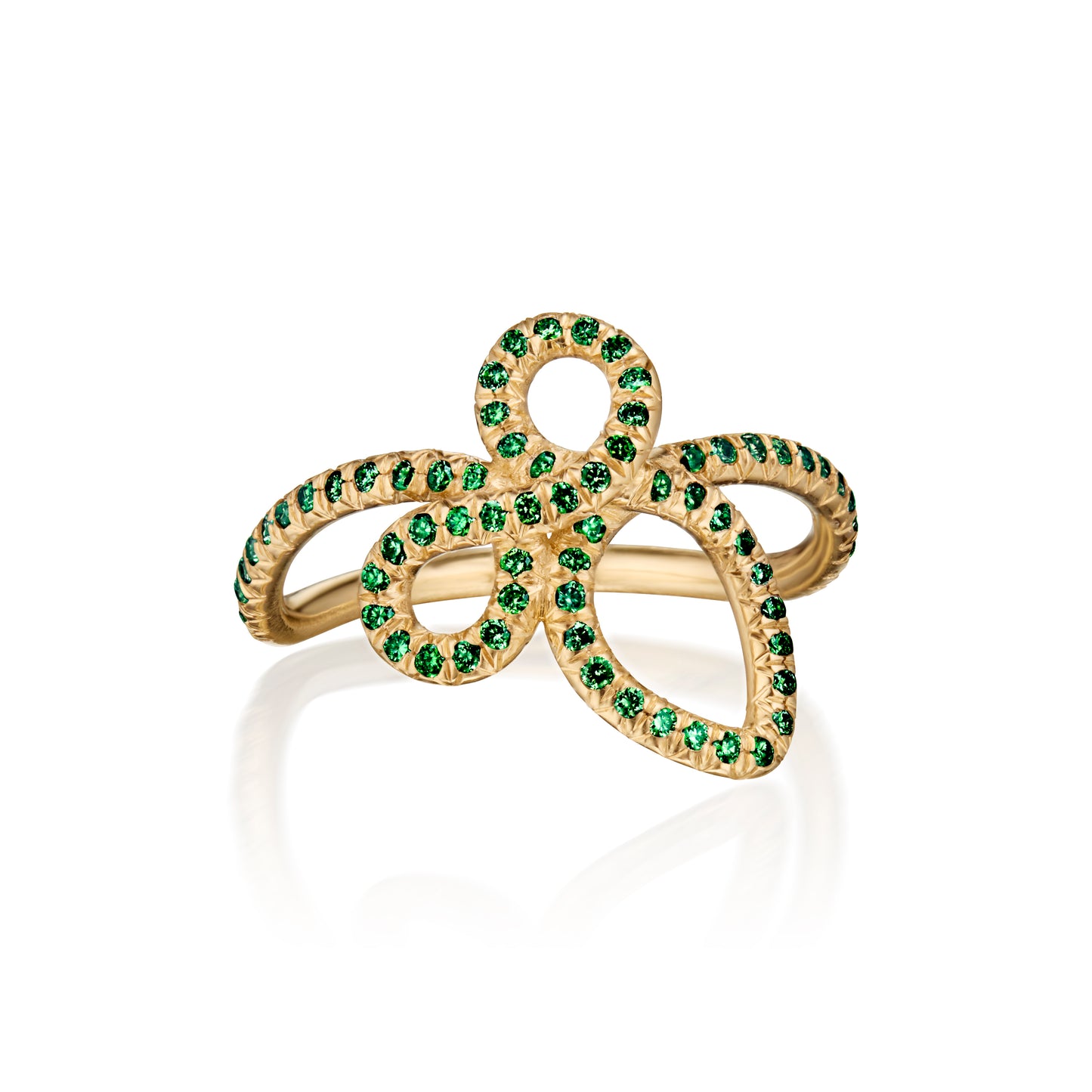 NEW! The Simple Promise Ring with Emeralds