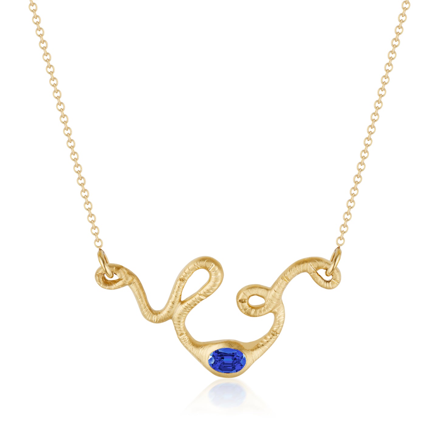 NEW! The Fertility Necklace with Blue Sapphire