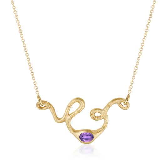 NEW! The Fertility Necklace with Purple Sapphire