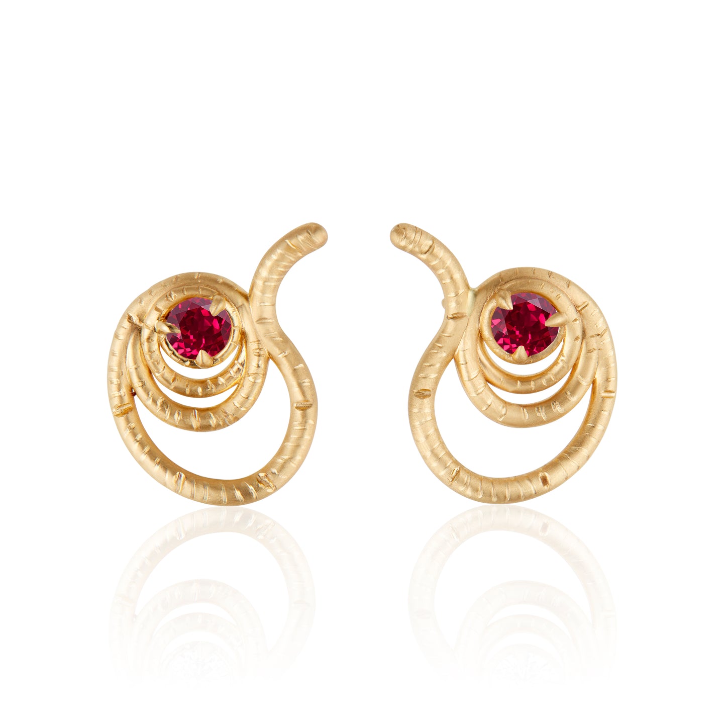 NEW! The Union Earrings with Ruby