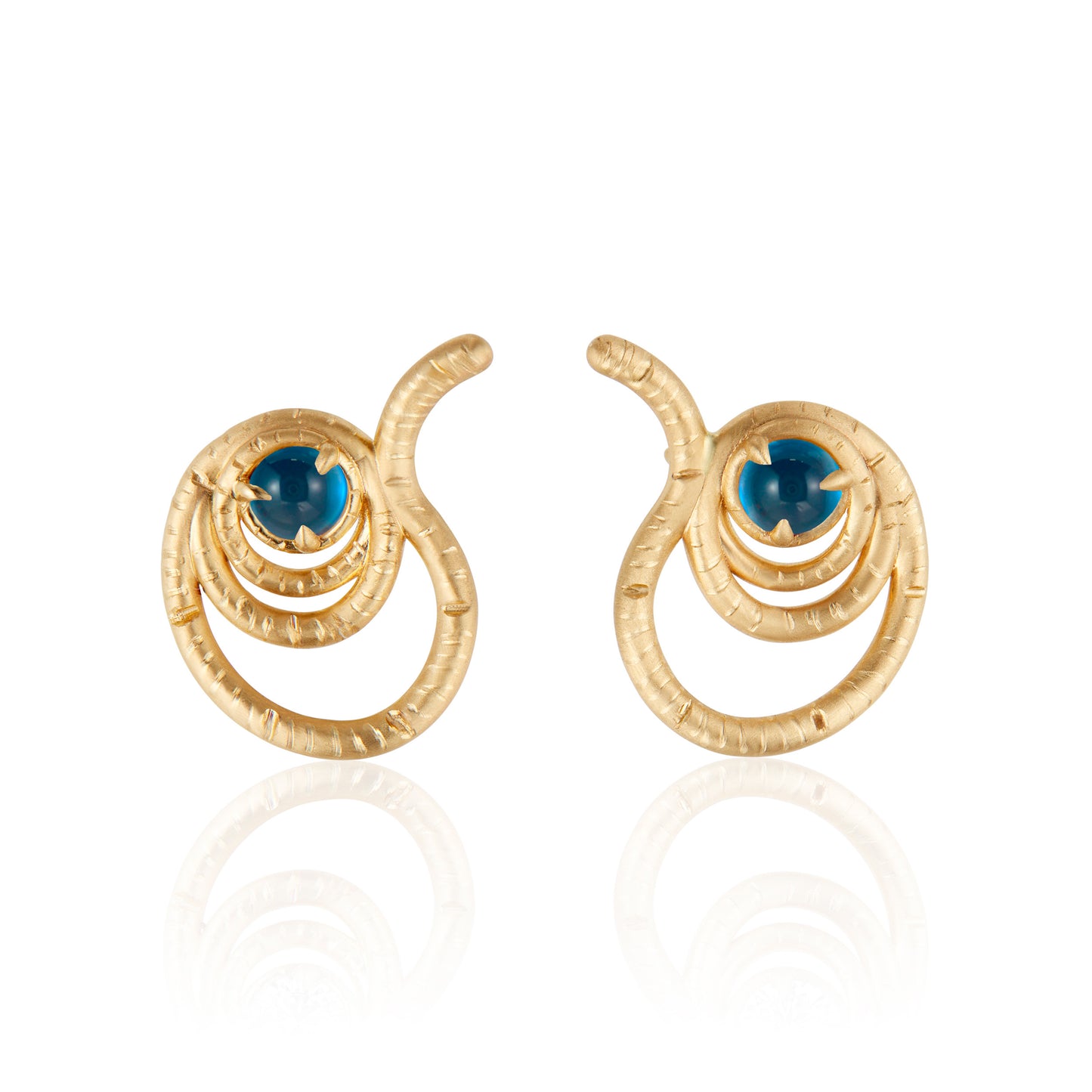 NEW! The Union Earrings with Blue Topaz