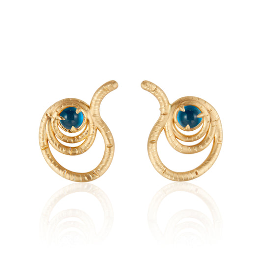 NEW! The Union Earrings with Blue Topaz