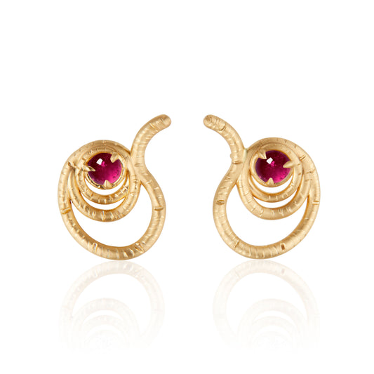 NEW! The Union Earrings with Pink Tourmaline