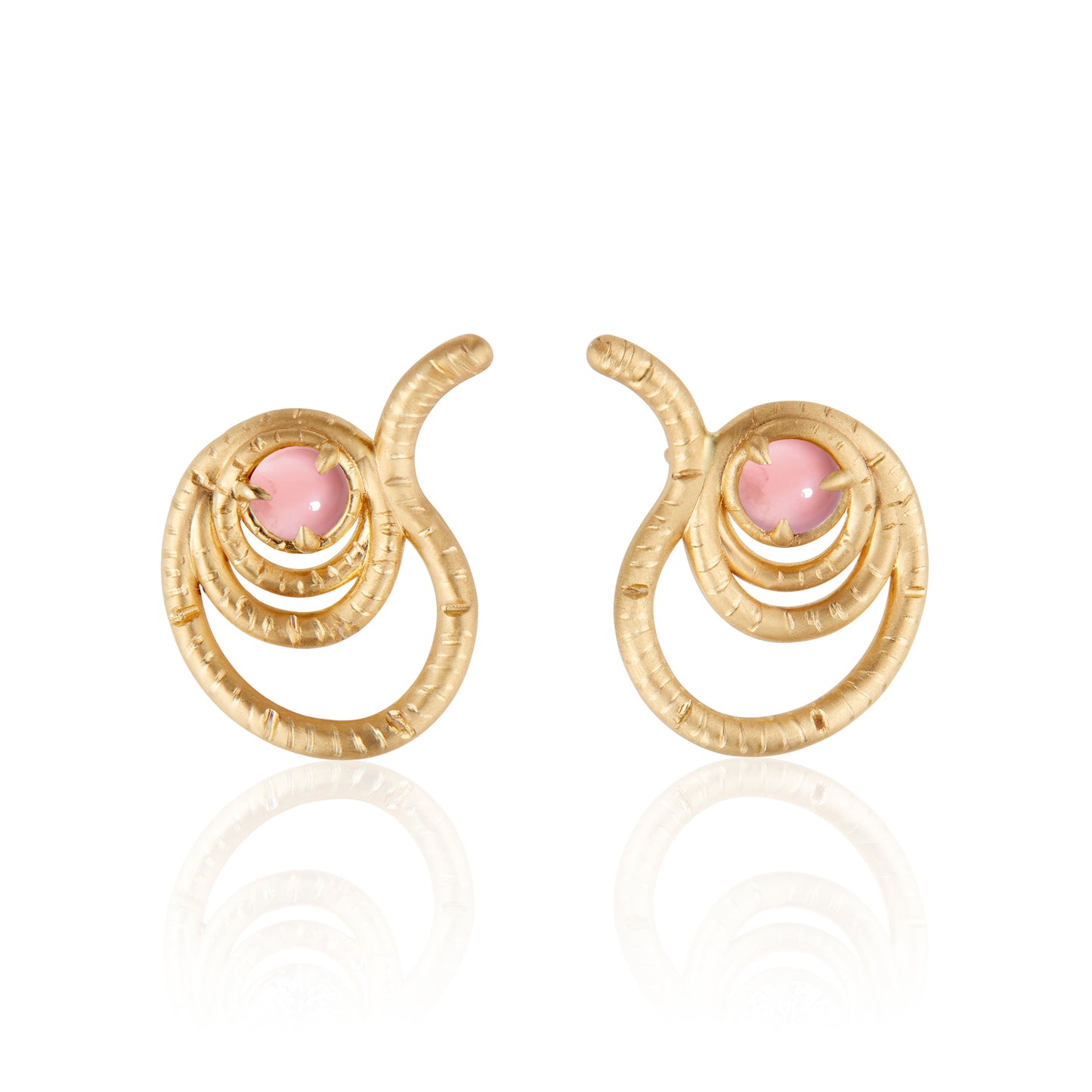 NEW! The Union Earrings with Rose Quartz