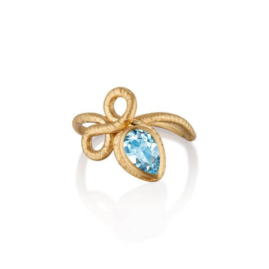 The Promise Ring with Aquamarine