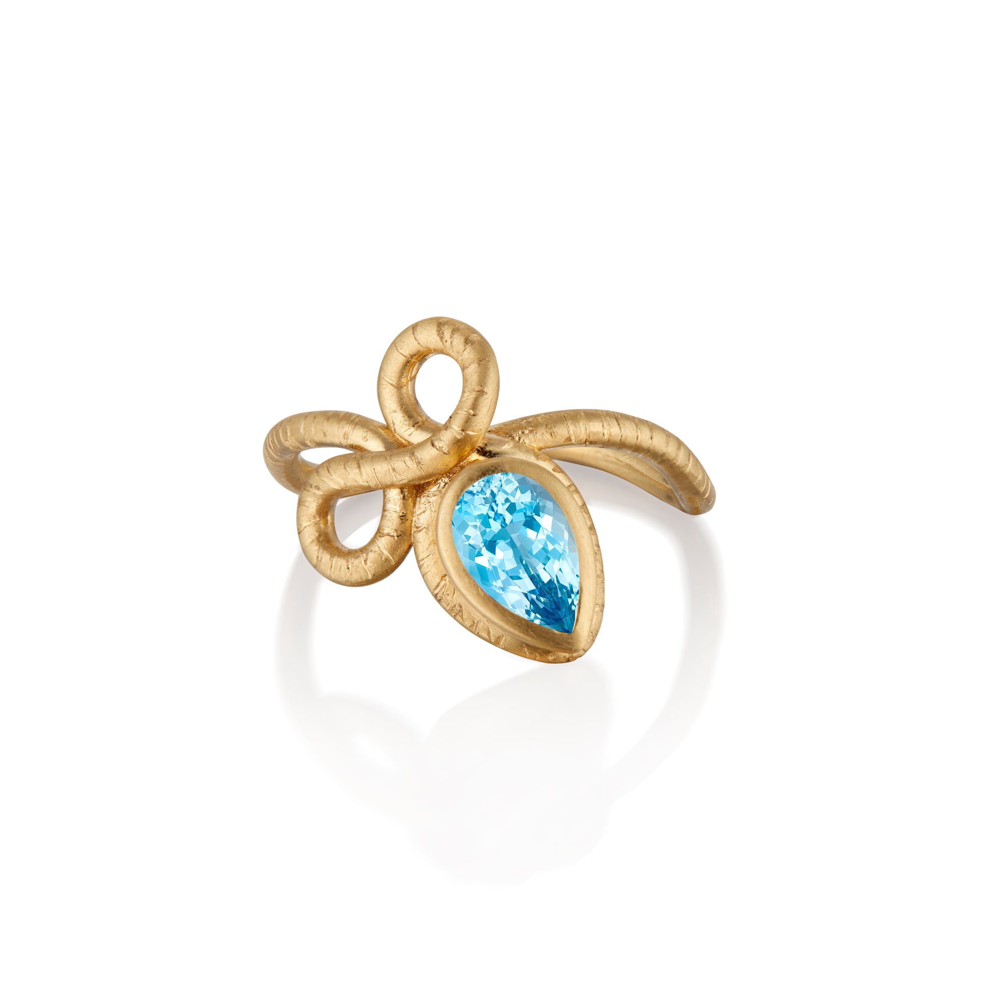 The Promise Ring with Blue Topaz