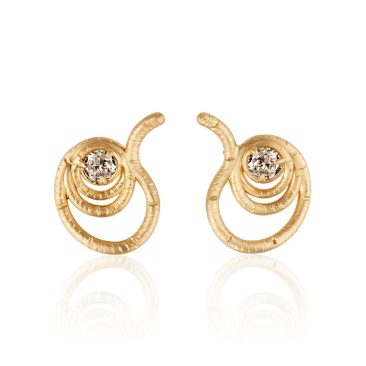 NEW! The Union Earrings with Champagne Diamonds