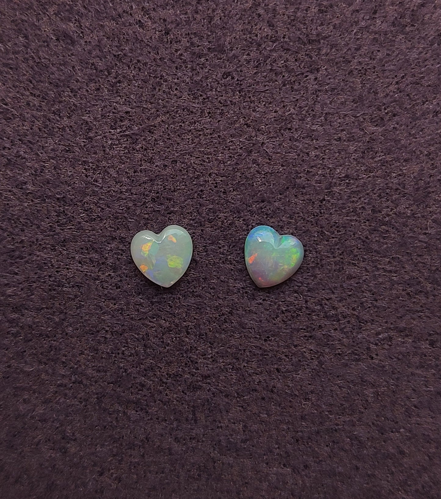 Crystal Opal Hearts, 0.40ctw