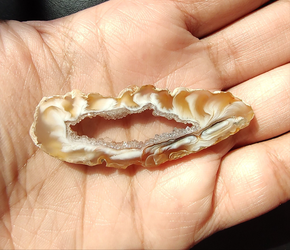 Agate with Geode Crystals