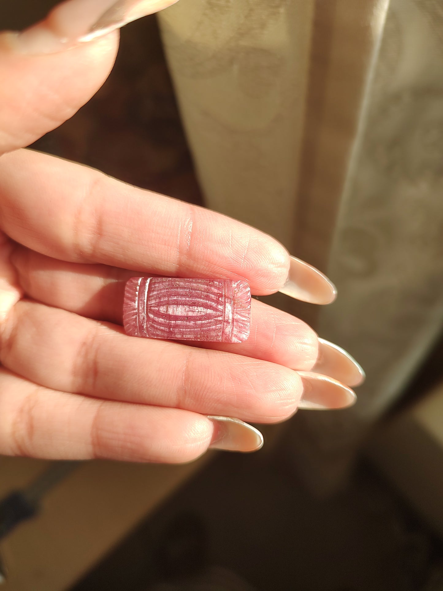 Carved Sapphire Cabochon