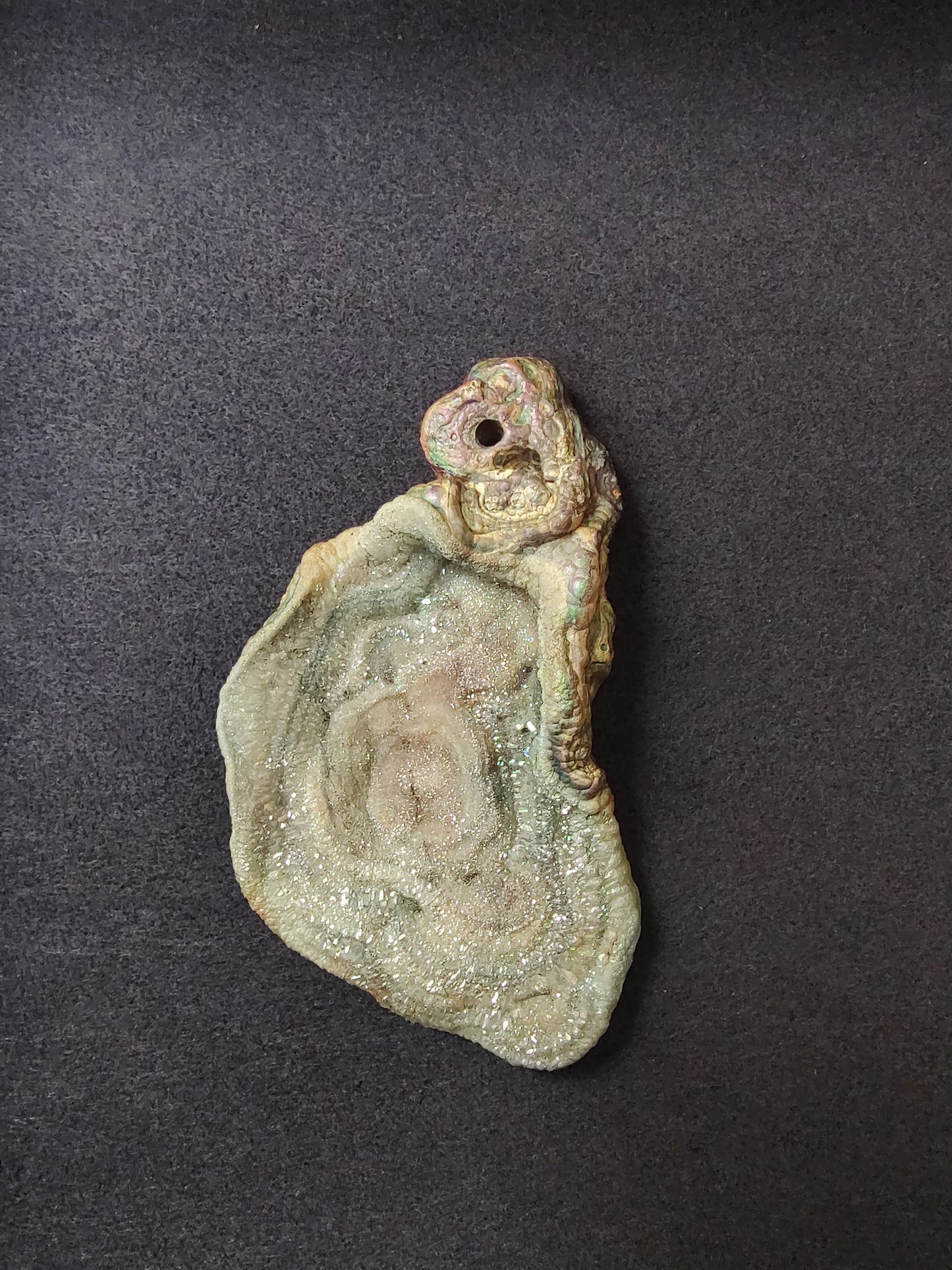 Some sort of Titanium Coated Druzy Agate