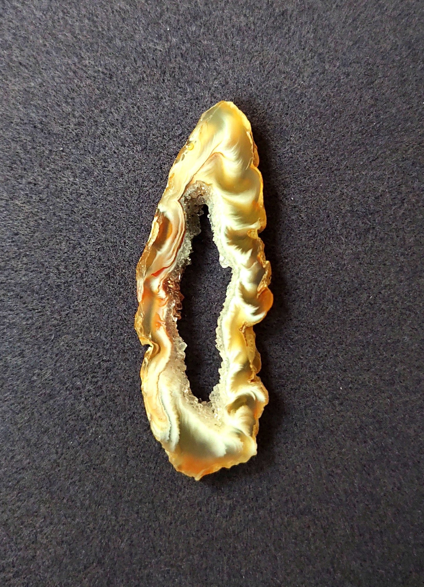 Agate with Geo Crystals