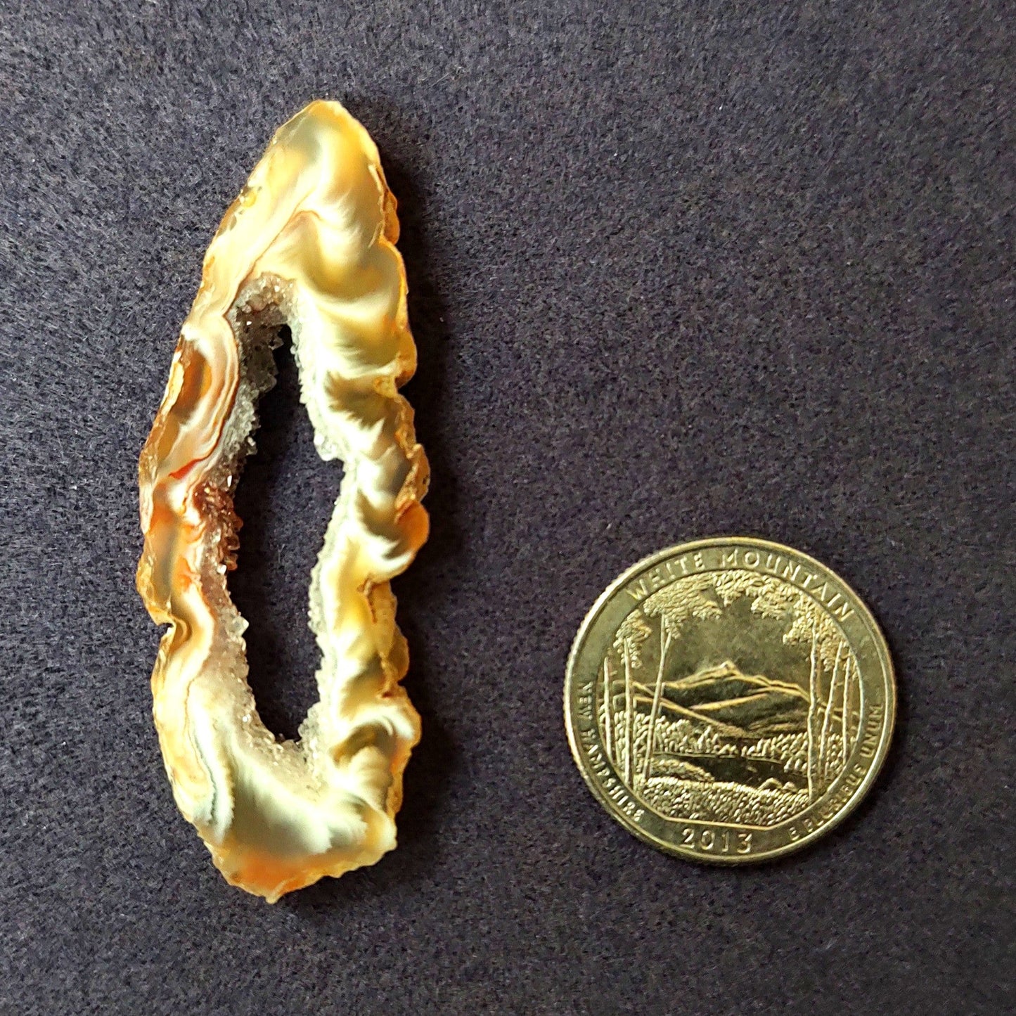 Agate with Geo Crystals