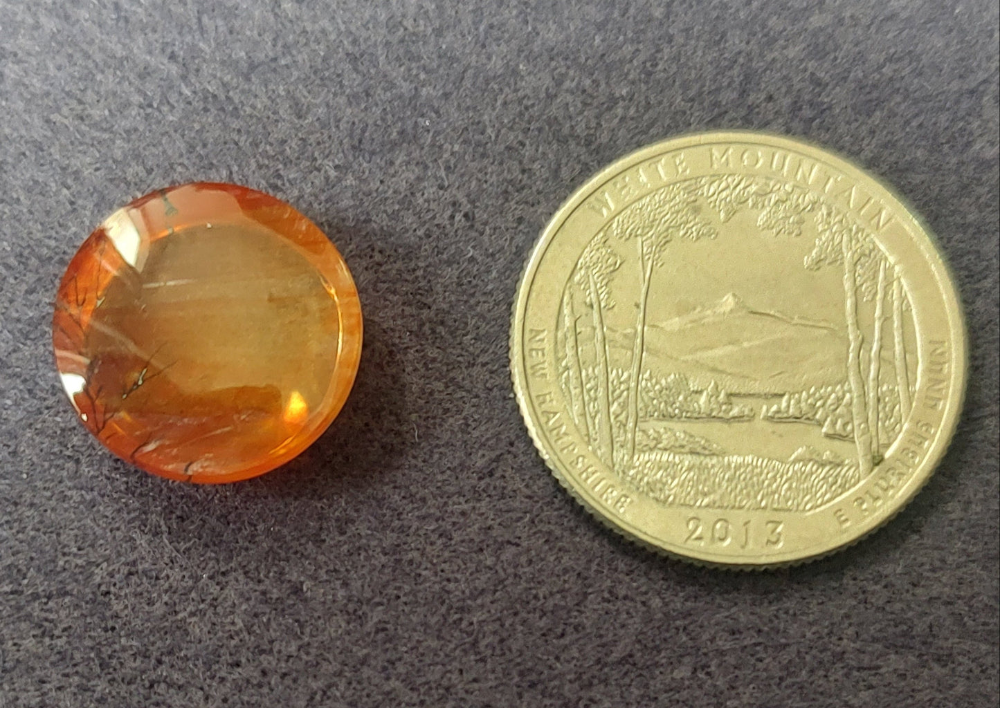 Round Iron Oxide Quartz
