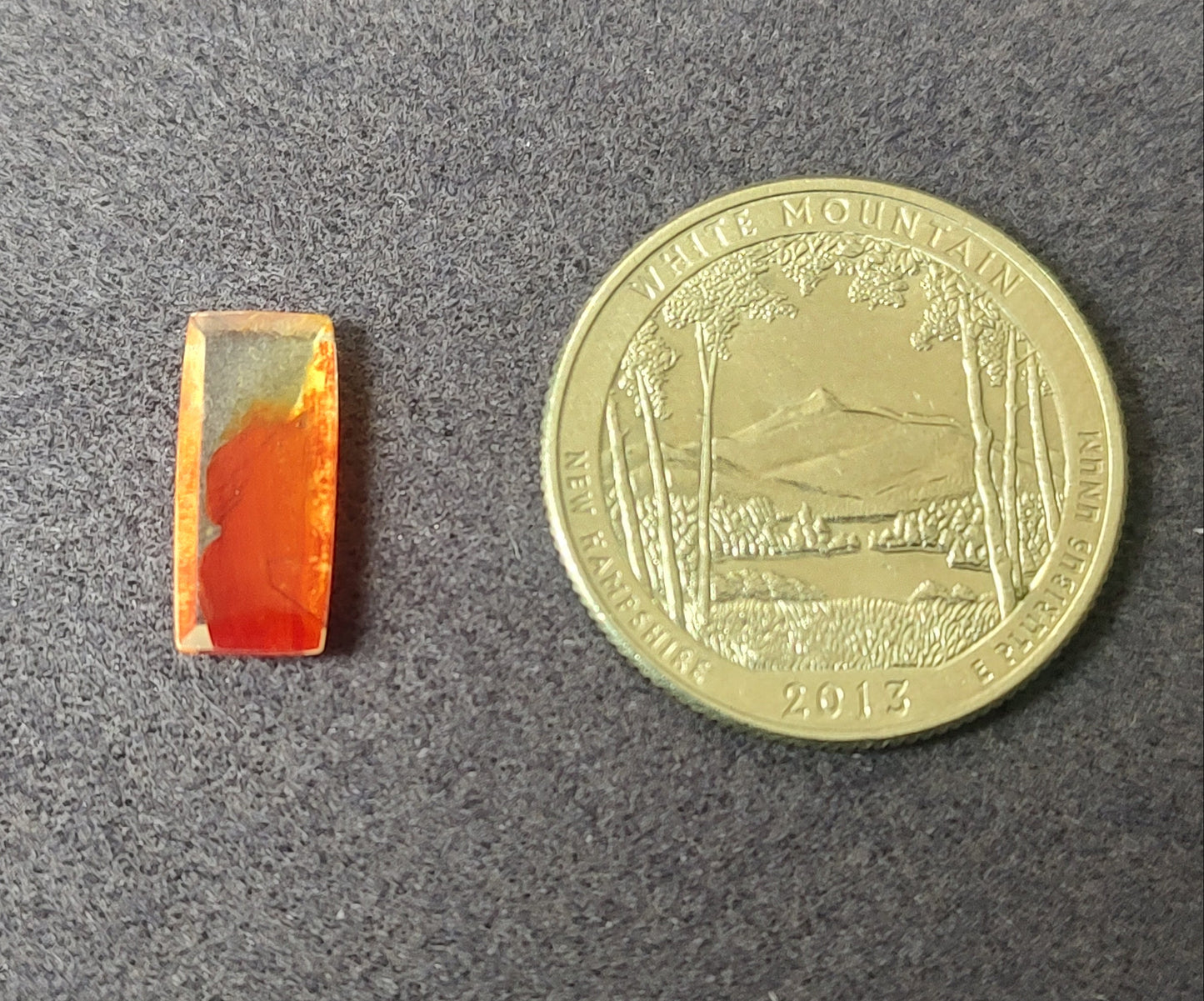 Rectangular Iron Oxide Quartz