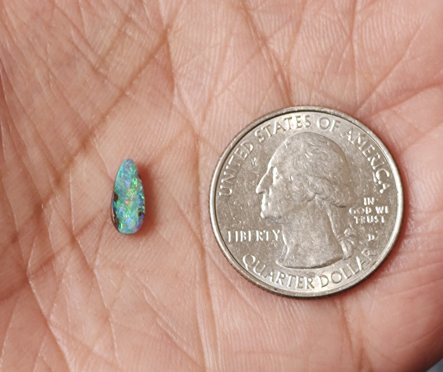 Pear Shape Boulder Opal Cabochon