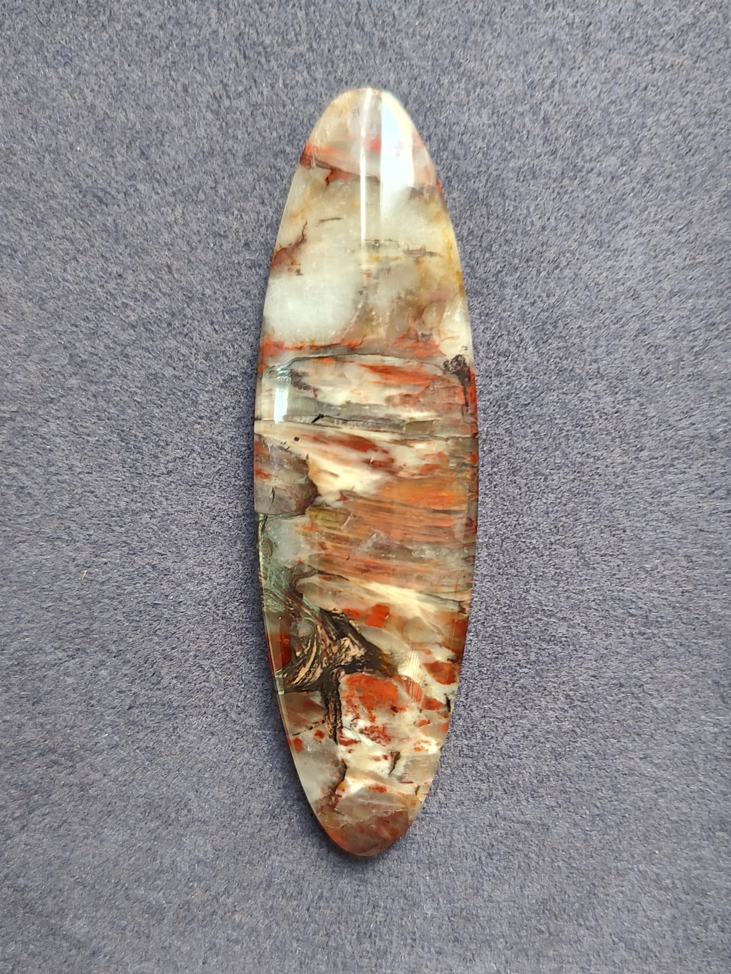 Large Elongated Oval Jasper Cabochon