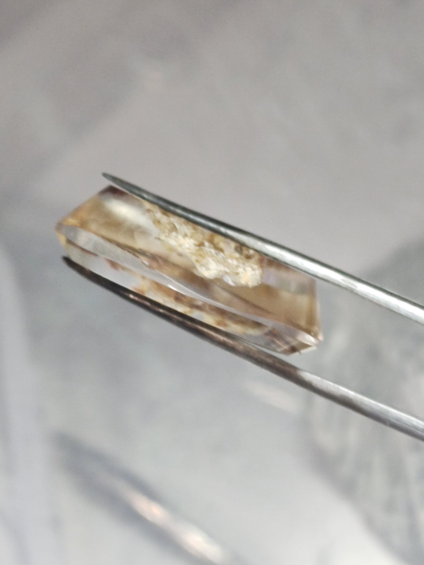 Oval Lodolite (Garden Quartz) cabochon