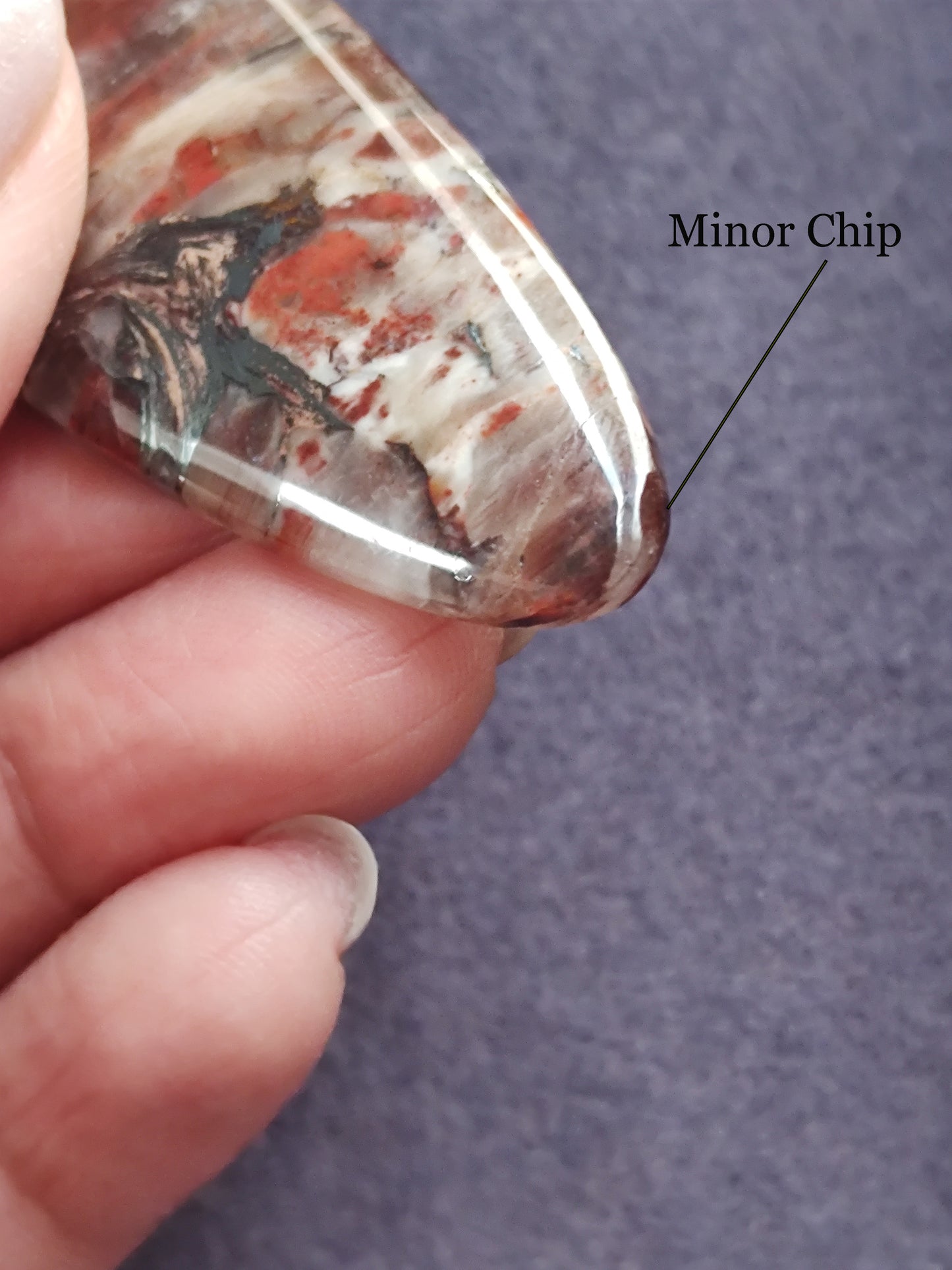 Large Elongated Oval Jasper Cabochon
