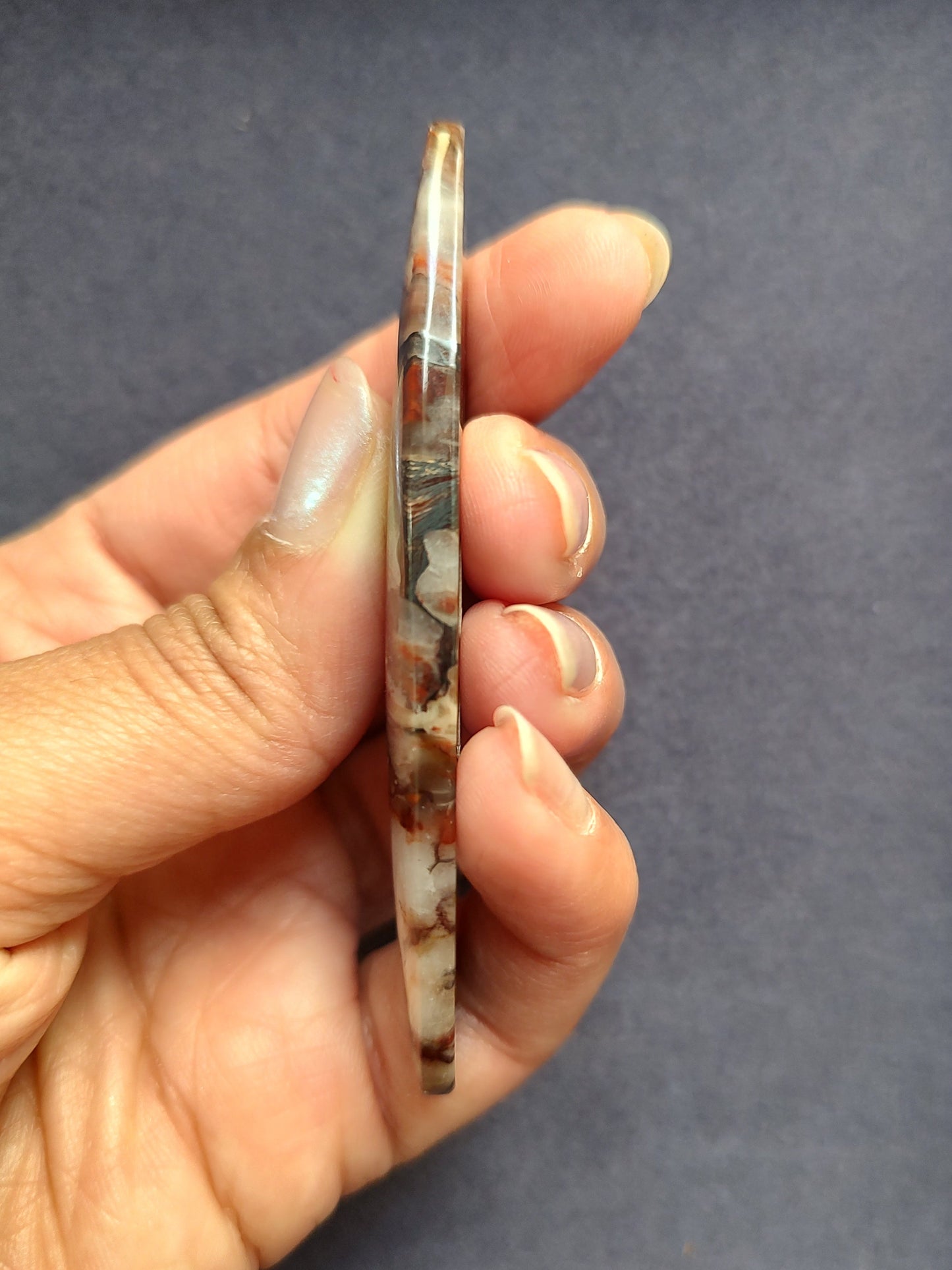 Large Elongated Oval Jasper Cabochon