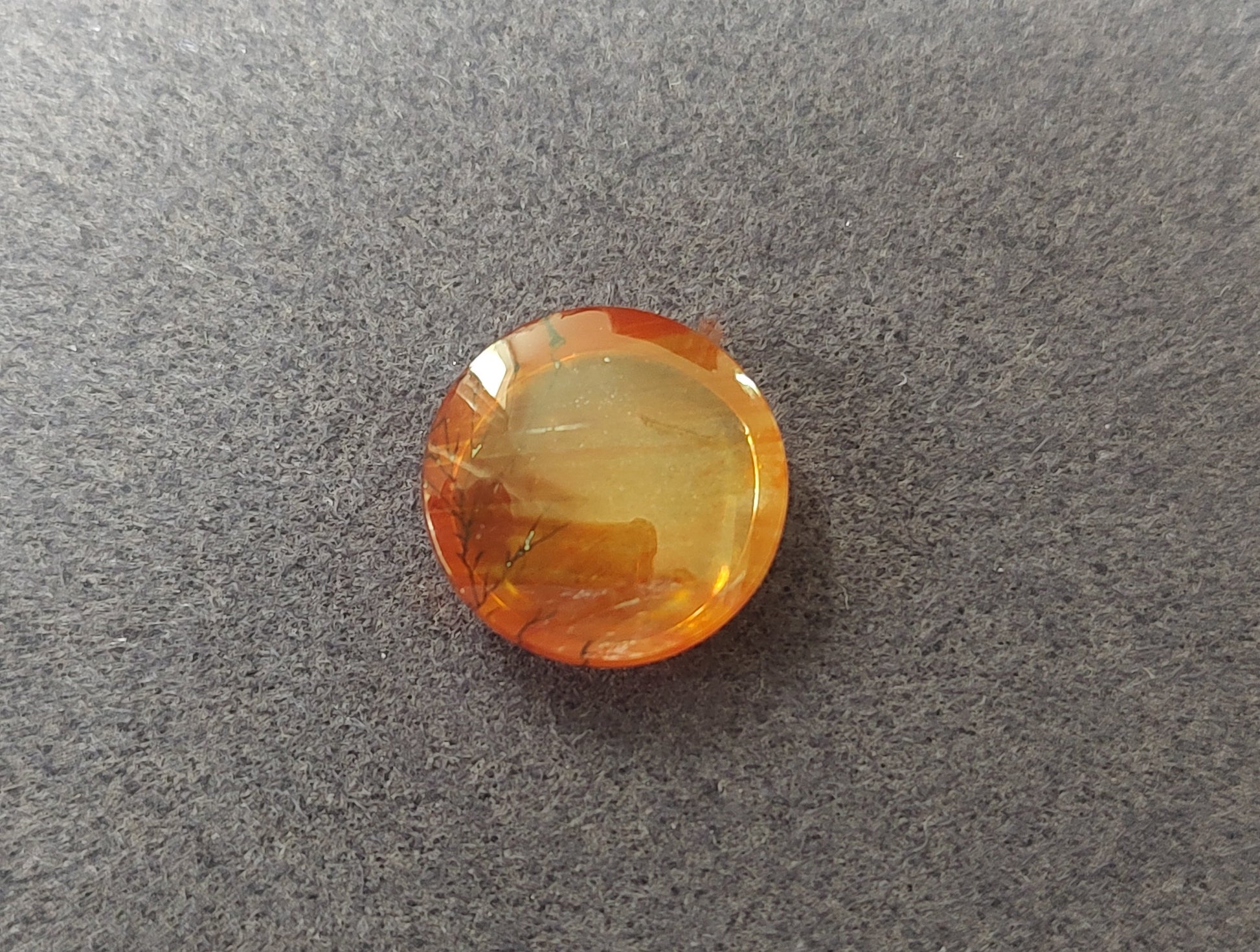 Orange with tree pattern, almost landscape