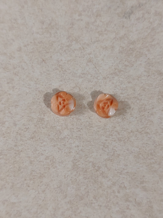 8mm Coral Flowers (Pair)