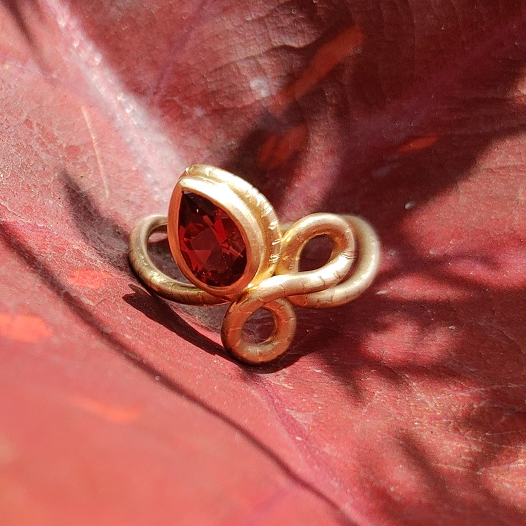 The Promise Ring with Rhodolite Garnet