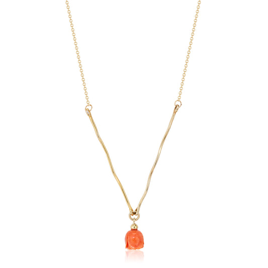 The V Coral Necklace