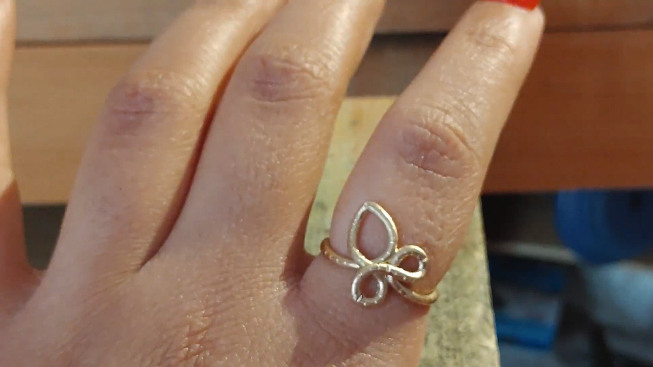 Simple 2 Heart Diamond Promise Ring In 14K White Gold | Fascinating Diamonds